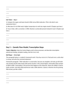 Nucleic Acids & Cellular Chemistry Bell Ringers & Exit Tickets sample page