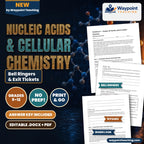 Nucleic Acids & Cellular Chemistry Bell Ringers & Exit Tickets cover