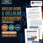 Nucleic Acids & Cellular Chemistry CER Task Cards cover