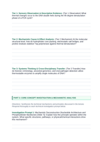 Nucleic Acids & Cellular Chemistry Phenomena-Based Lesson: Hyperthermal Enzyme Resilience of Thermus aquaticus Taq Polymerase in 95-Degree PCR Thermal Cycling Student Response Sheet sample page