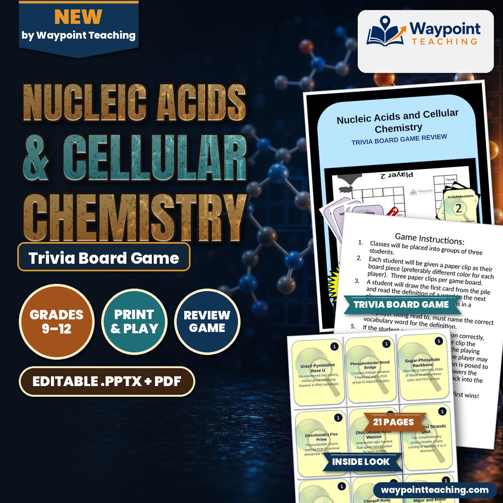 Nucleic Acids & Cellular Chemistry Trivia Board Game cover