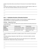 Organic Reactions Bell Ringers & Exit Tickets sample page