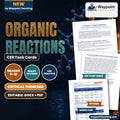 Organic Reactions CER Task Cards cover