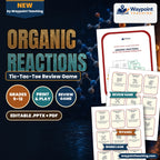 Organic Reactions Tic-Tac-Toe Review Game cover