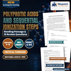 Polyprotic Acids and Sequential Ionization Steps Reading Worksheet cover