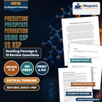 Predicting Precipitate Formation using Qsp vs Ksp Reading Worksheet cover