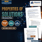 Properties of Solutions 5E Lesson Plan cover