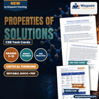 Properties of Solutions CER Task Cards cover