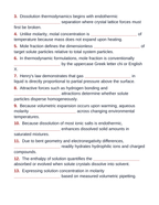 Properties of Solutions Fill-in-the-Blank Vocabulary Worksheet sample page
