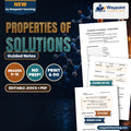 Properties of Solutions Guided Notes cover