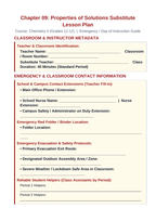 Properties of Solutions Substitute Lesson Plan sample page