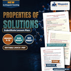 Properties of Solutions Substitute Lesson Plan cover