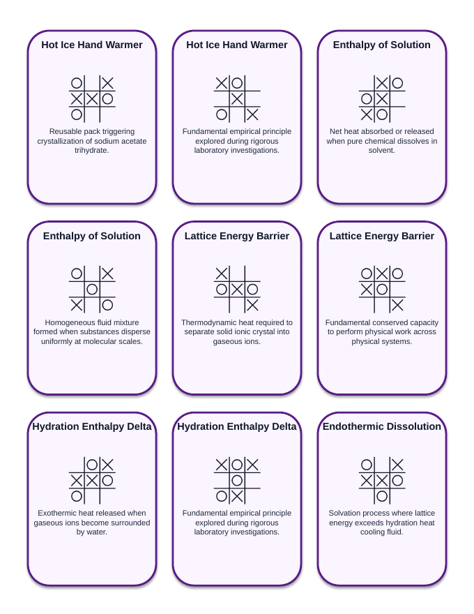 Properties of Solutions Tic-Tac-Toe Review Game sample page