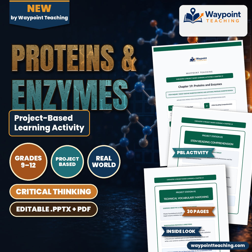 Proteins & Enzymes Project-Based Learning Activity cover