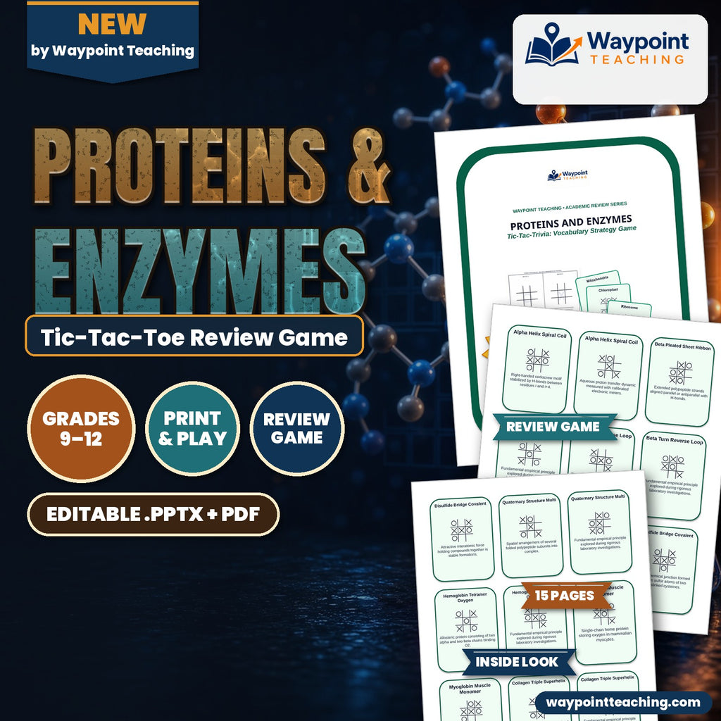 Proteins & Enzymes Tic-Tac-Toe Review Game cover