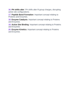 Proteins & Enzymes Vocabulary Words & Definitions sample page