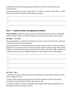 Reaction Mechanisms & Catalysts Bell Ringers & Exit Tickets sample page