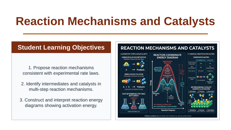Reaction Mechanisms & Catalysts Slide Show Presentation sample page
