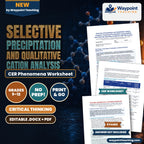 Selective Precipitation and Qualitative Cation Analysis: Fractional Precipitation using Sulfide and Chloride Solubility Gradients CER Phenomena Worksheet cover