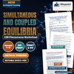Simultaneous and Coupled Equilibria: Polyprotic Acid Precipitation, Carbonate Karst Cave Formation, and Sinkhole Dissolution CER Phenomena Worksheet cover