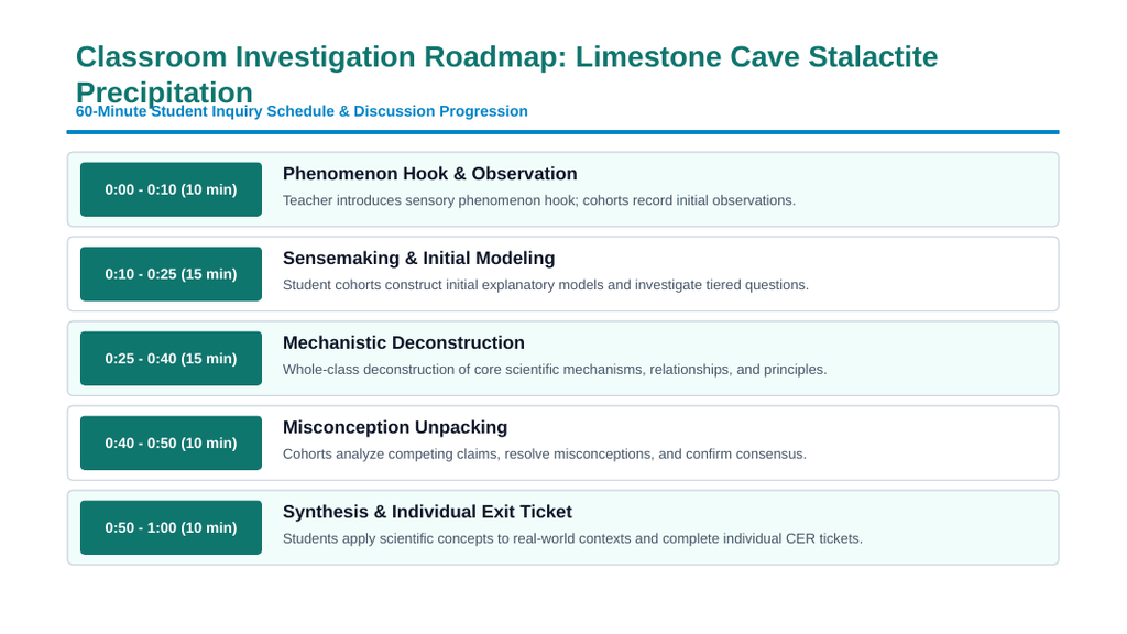 Solubility Equilibria Phenomena-Based Lesson: Centuries-Long Mineral Accretion of Subterranean Limestone Cave Stalactites Presentation sample page