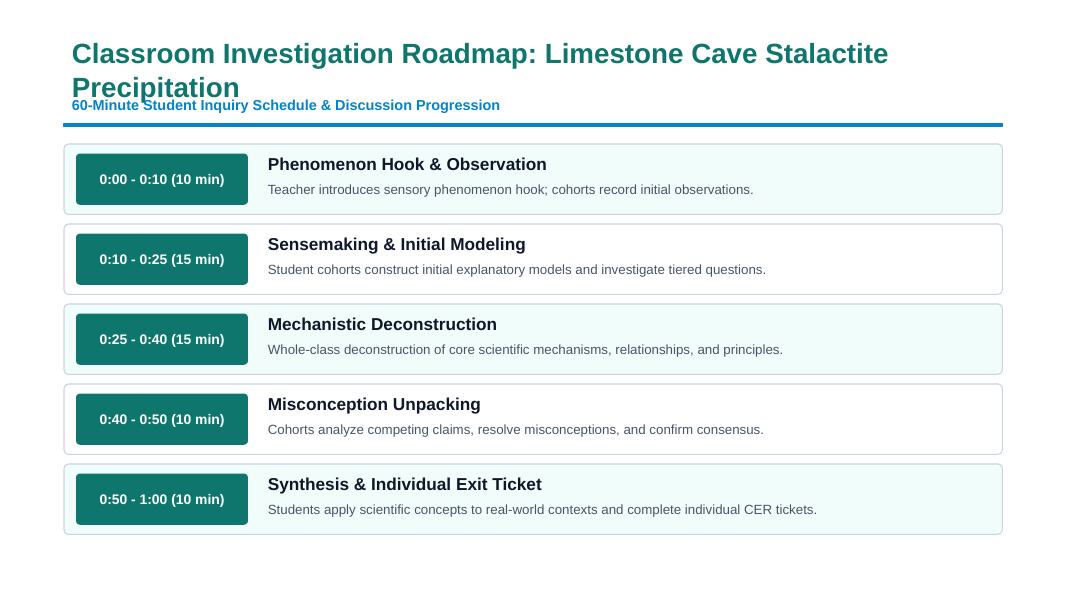Solubility Equilibria Phenomena-Based Lesson: Centuries-Long Mineral Accretion of Subterranean Limestone Cave Stalactites Presentation sample page
