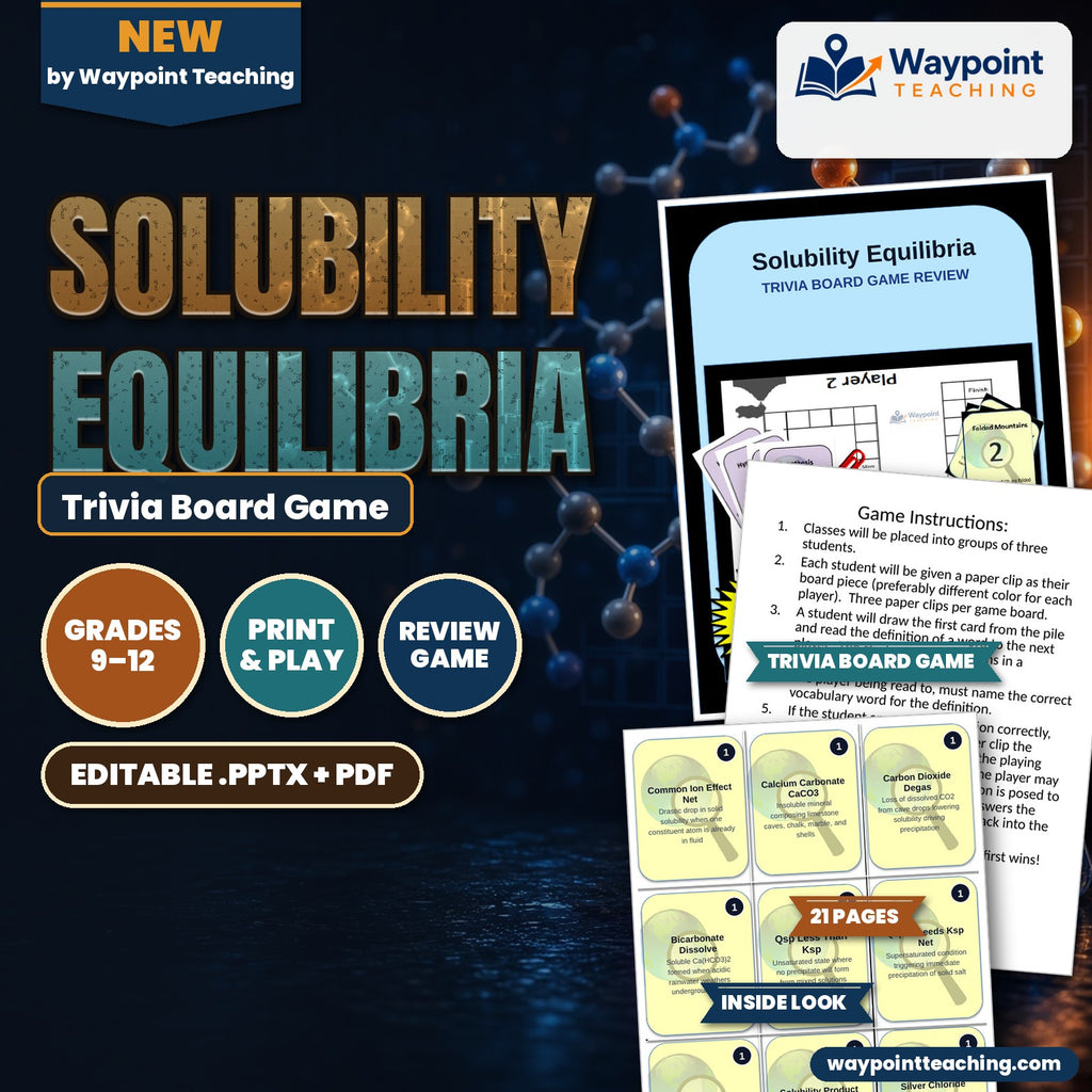 Solubility Equilibria Trivia Board Game cover