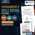 Stoichiometry & Mole Ratios Lesson Quiz cover
