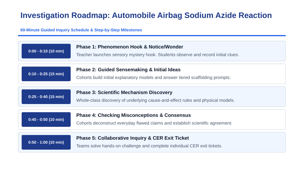 Stoichiometry & Mole Ratios Scaffolded Phenomena-Based Lesson: Explosive 30-Millisecond Inflation of Automotive Airbags by Sodium Azide Gas Generation Presentation sample page