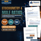 Stoichiometry & Mole Ratios Scaffolded Phenomena-Based Lesson: Explosive 30-Millisecond Inflation of Automotive Airbags by Sodium Azide Gas Generation Student Response Sheet cover