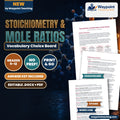 Stoichiometry & Mole Ratios Vocabulary Choice Board cover