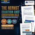 The Nernst Equation and Concentration Cells: Non-Standard Cell Potentials (E), Reaction Quotient (Q), and Biological Membrane Action Potentials CER Phenomena Worksheet cover