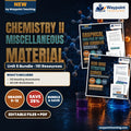 Chemistry II Unit 6: Chemistry II Miscellaneous Material Bundle cover