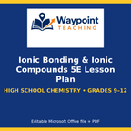 Ionic Bonding & Ionic Compounds 5E Lesson Plan cover