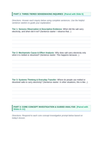 Ionic Bonding & Ionic Compounds Scaffolded Phenomena-Based Lesson: Solid Salt Electrical Insulator Becoming an Electrical Conductor When Melted Student Response Sheet sample page