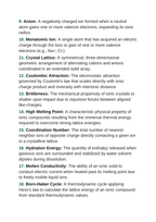 Ionic Bonding & Ionic Compounds Vocabulary Words & Definitions sample page