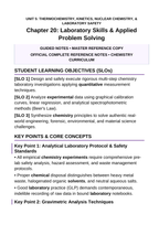 Laboratory Skills & Applied Problem Solving Guided Notes sample page