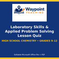 Laboratory Skills & Applied Problem Solving Lesson Quiz cover