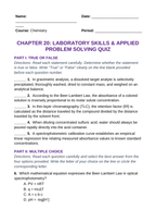 Laboratory Skills & Applied Problem Solving Lesson Quiz sample page