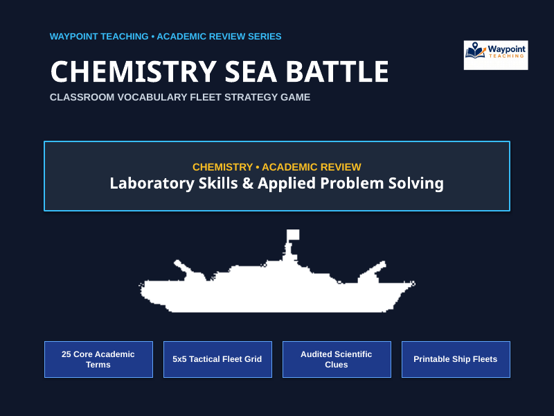Laboratory Skills & Applied Problem Solving Sea Battle Review Game sample page