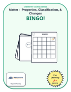 Matter: Properties, Classification, & Changes BINGO Review Game sample page
