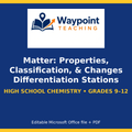 Matter: Properties, Classification, & Changes Differentiation Stations cover