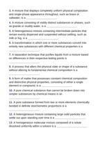 Matter: Properties, Classification, & Changes Fill-in-the-Blank Vocabulary Worksheet sample page