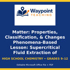 Matter: Properties, Classification, & Changes Phenomena-Based Lesson: Supercritical Fluid Extraction of Caffeine from Green Coffee Beans Presentation cover