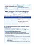 Matter: Properties, Classification, & Changes Scaffolded Phenomena-Based Lesson: Supercritical Fluid Extraction of Caffeine from Green Coffee Beans Teacher Discussion Guide sample page