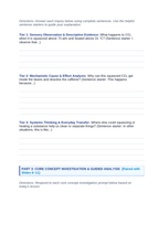 Matter: Properties, Classification, & Changes Scaffolded Phenomena-Based Lesson: Supercritical Fluid Extraction of Caffeine from Green Coffee Beans Student Response Sheet sample page
