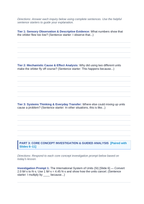 Measurement, Significant Figures, & the Metric System Scaffolded Phenomena-Based Lesson: Metric Conversion Discrepancy Causing the Mars Climate Orbiter Crash Student Response Sheet sample page