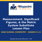 Measurement, Significant Figures, & the Metric System Substitute Lesson Plan cover
