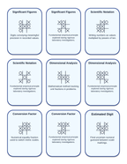 Measurement, Significant Figures, & the Metric System Tic-Tac-Toe Review Game sample page