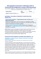 Micropipette Systematic Calibration Drift in Clinical ELISA Diagnostic Assays CER Phenomena Worksheet sample page
